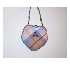 Vivienne Westwood Heart-Shaped Plaid Bag